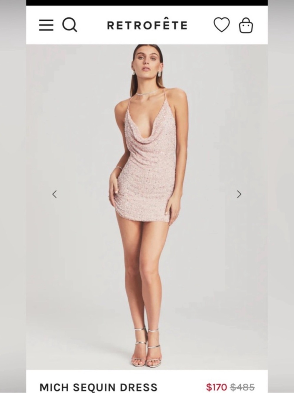 Retrofete Pink Mini Dress